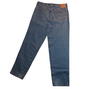 Levis 560 Jeans Men 38X37 Tall Blue Fade Stressed Relaxed Utility Skate Western
